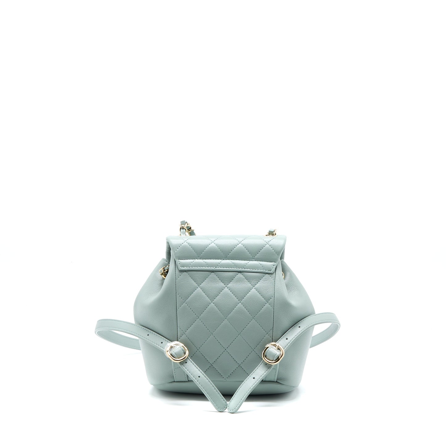 Chanel 23C Duma Mini Backpack Calfskin Light Grey LGHW (Microchip)