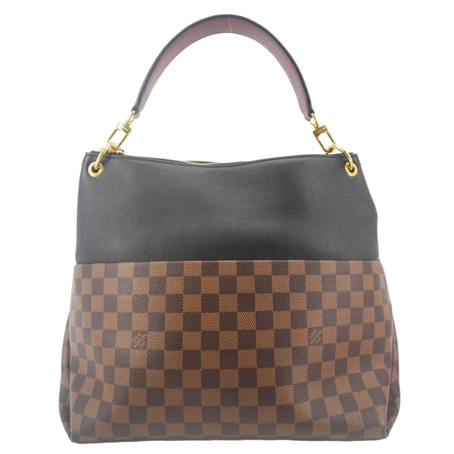 LOUIS VUITTON Maida Damier Ebene Hobo Shoulder Bag Noir