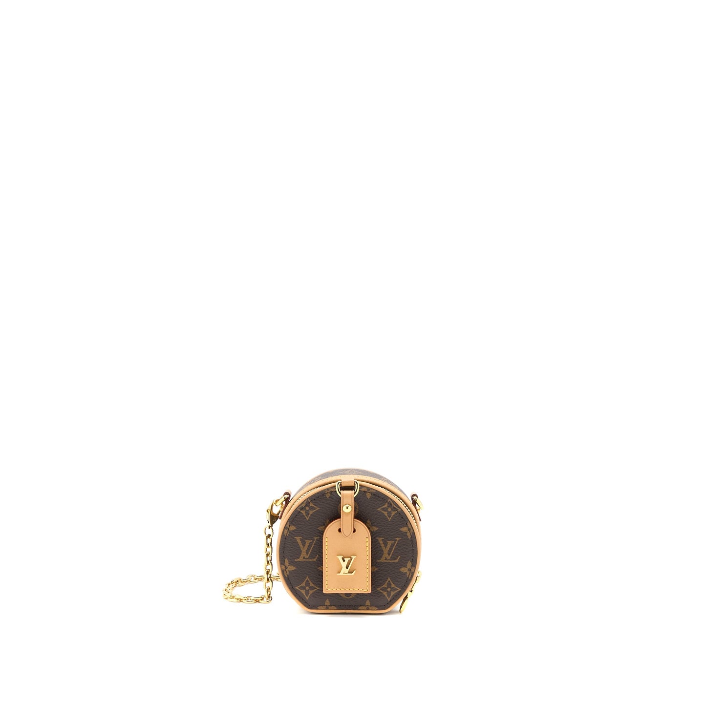 Louis Vuitton Boite Chapeau Necklace/Mini Chain Purse Monogram Canvas