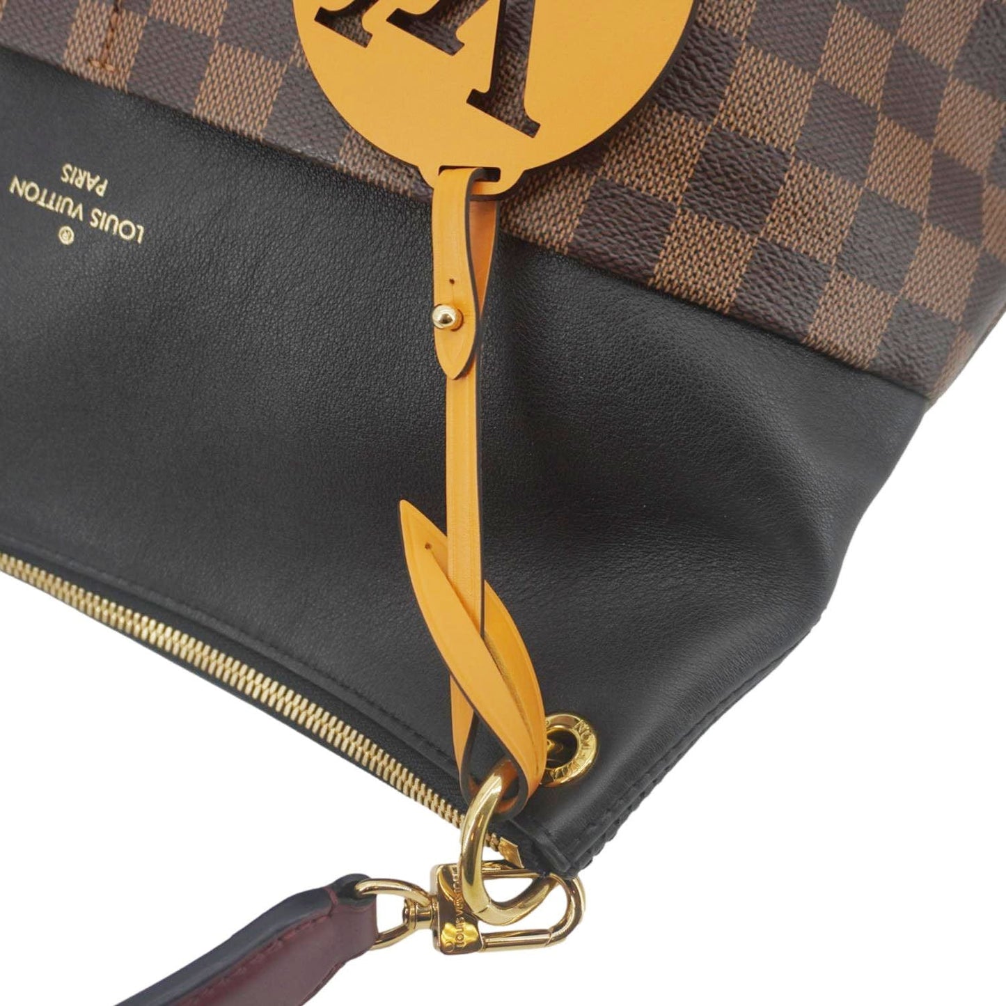 LOUIS VUITTON Maida Damier Ebene Hobo Shoulder Bag Noir