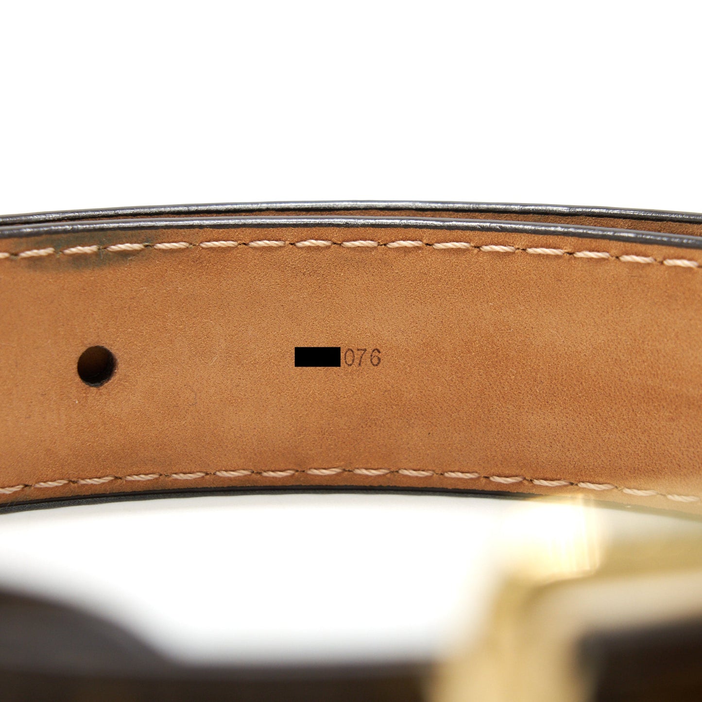 LOUIS VUITTON Size 80 Monogram Ceinture Pochette Solo Belt