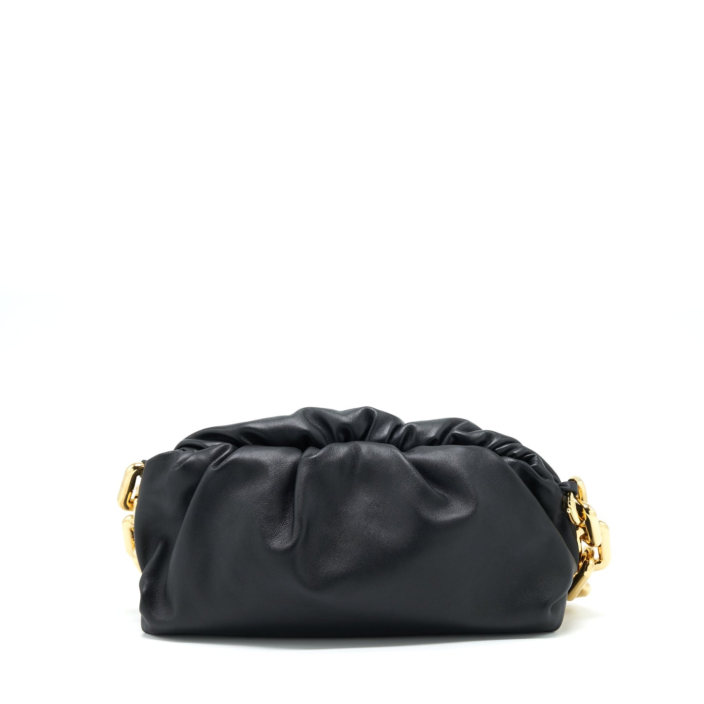 Bottega Veneta Chain Pouch Calfskin Black