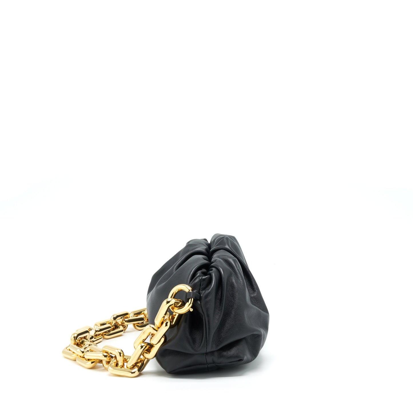 Bottega Veneta Chain Pouch Calfskin Black