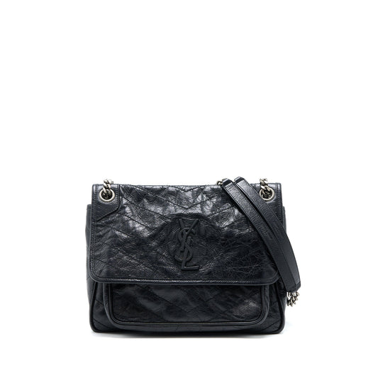 Saint Laurent/ Medium Niki Purse Calfskin Black