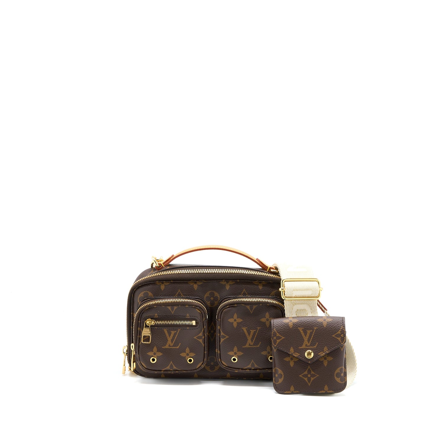 Louis Vuitton Utility Crossbody Purse Monogram Canvas