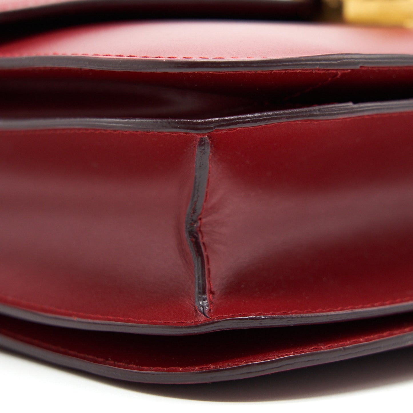 Celine Medium Classic Bag Red with GHW