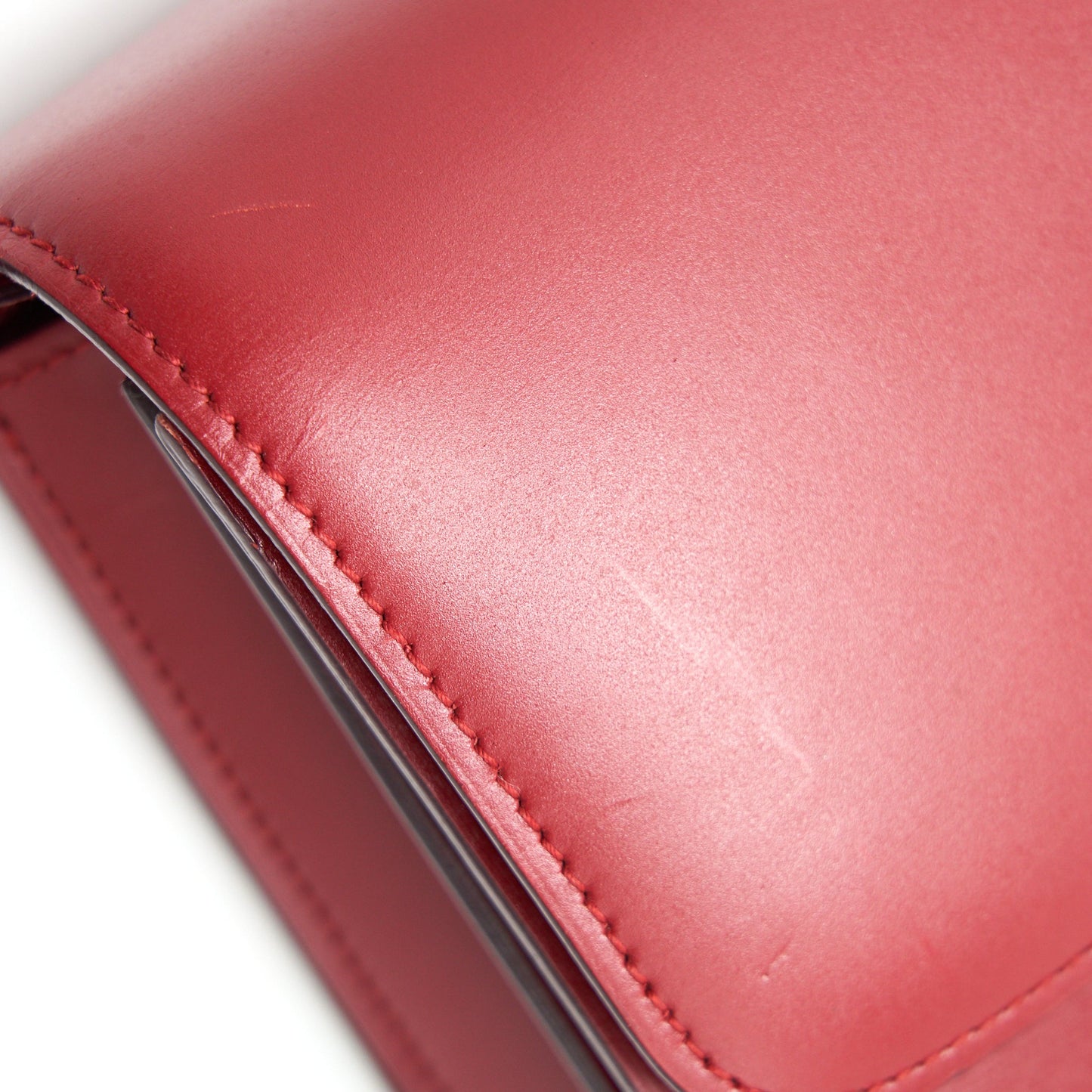 Celine Medium Classic Bag Red with GHW