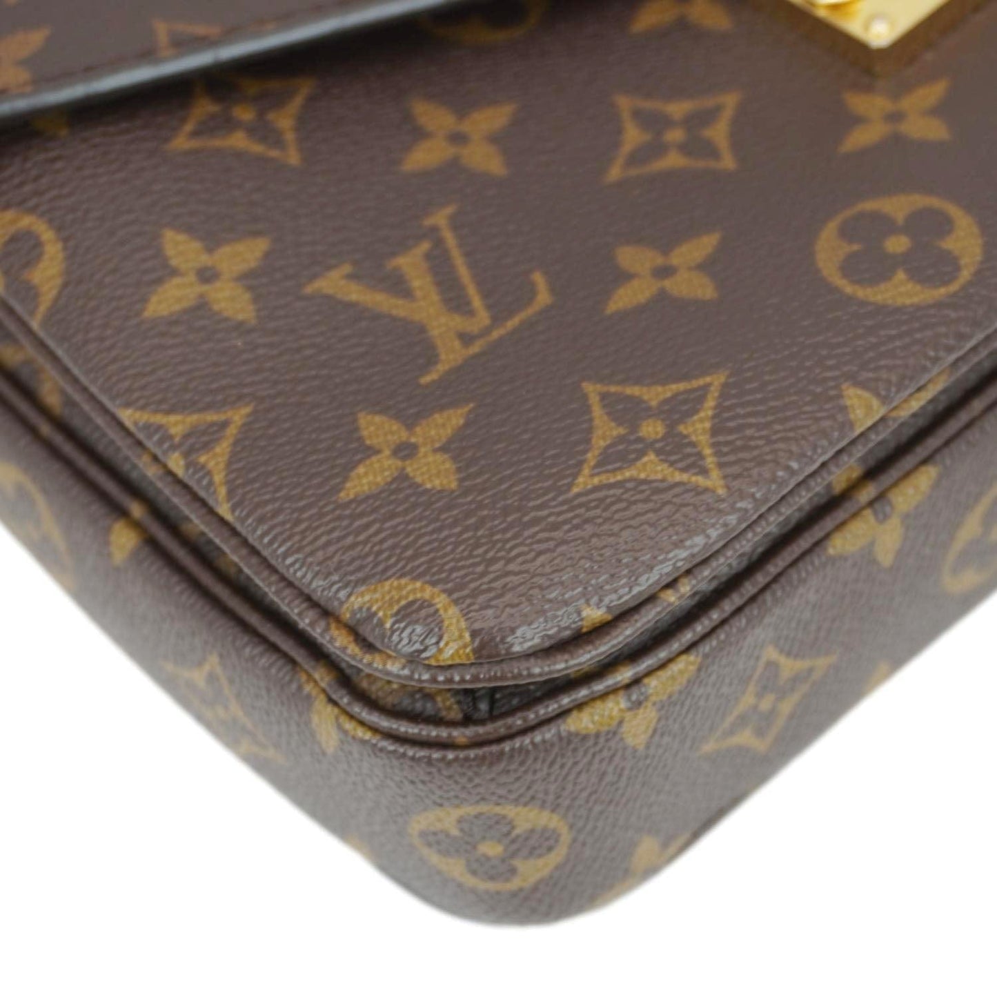 LOUIS VUITTON Metis Pochette Monogram Canvas Crossbody Bag Brown