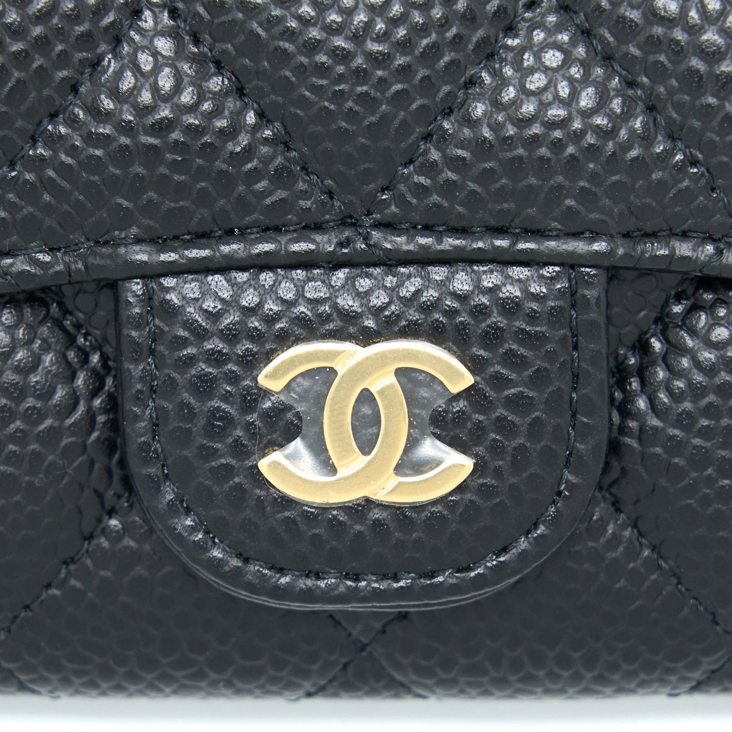 Chanel Classic Flap Cardholder Caviar Black GHW