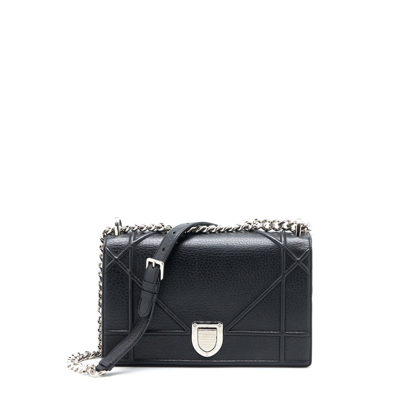 Dior Medium Diorama Calfskin Black