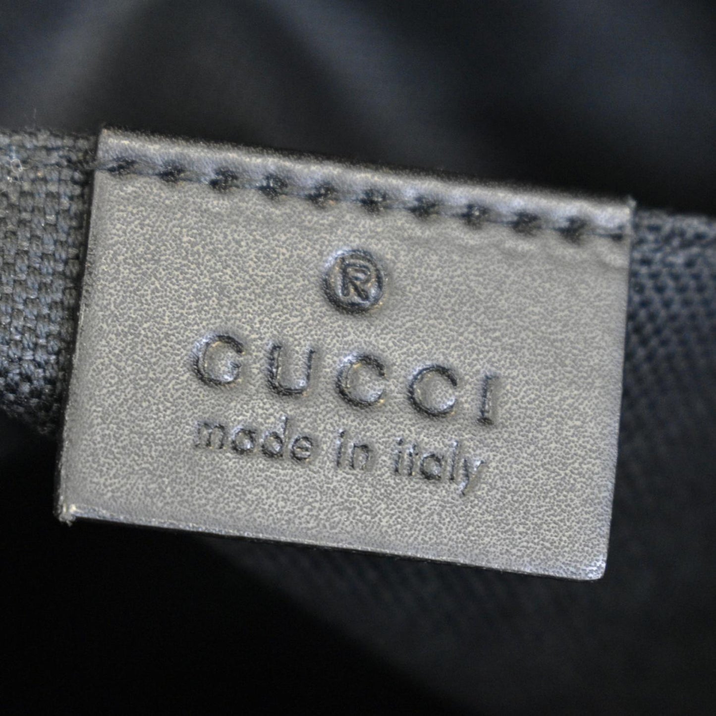 GUCCI Small GG Supreme Canvas Messenger Bag Black 523599