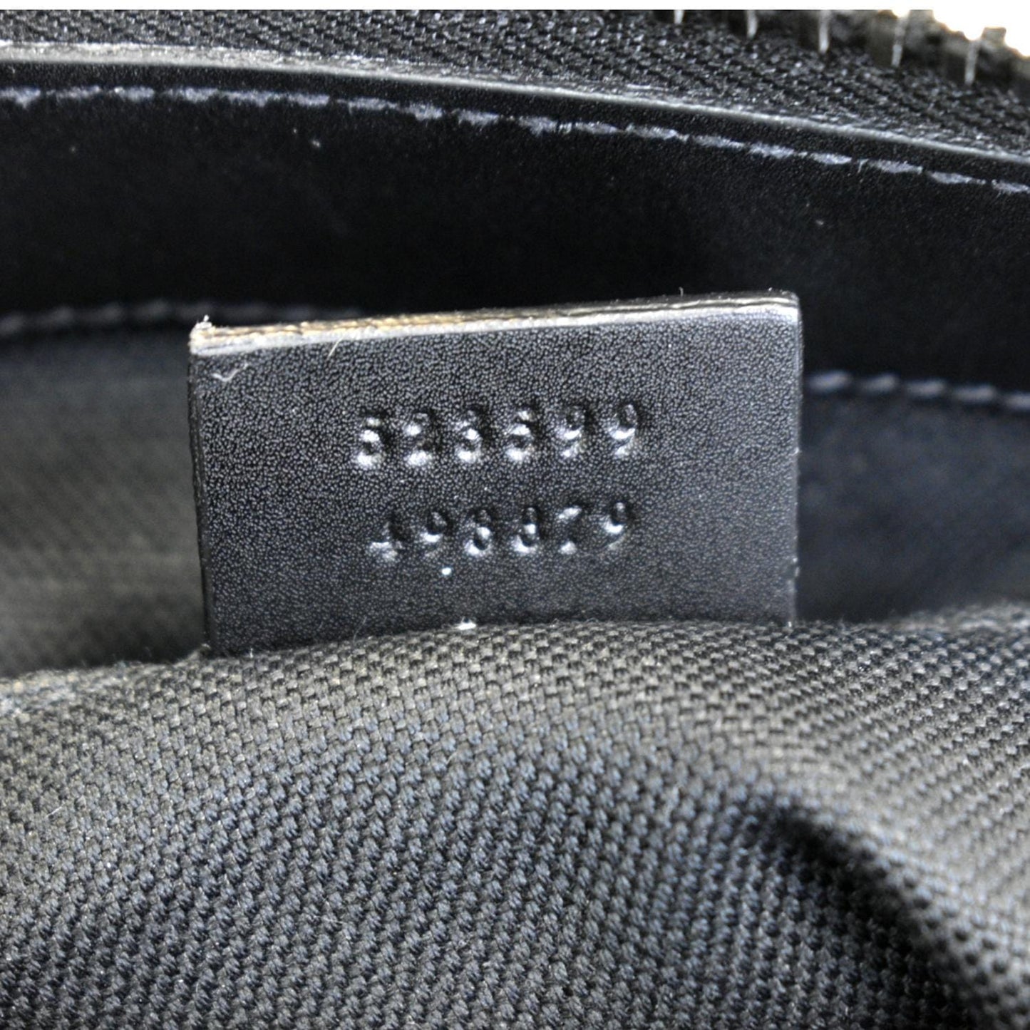 GUCCI Small GG Supreme Canvas Messenger Bag Black 523599