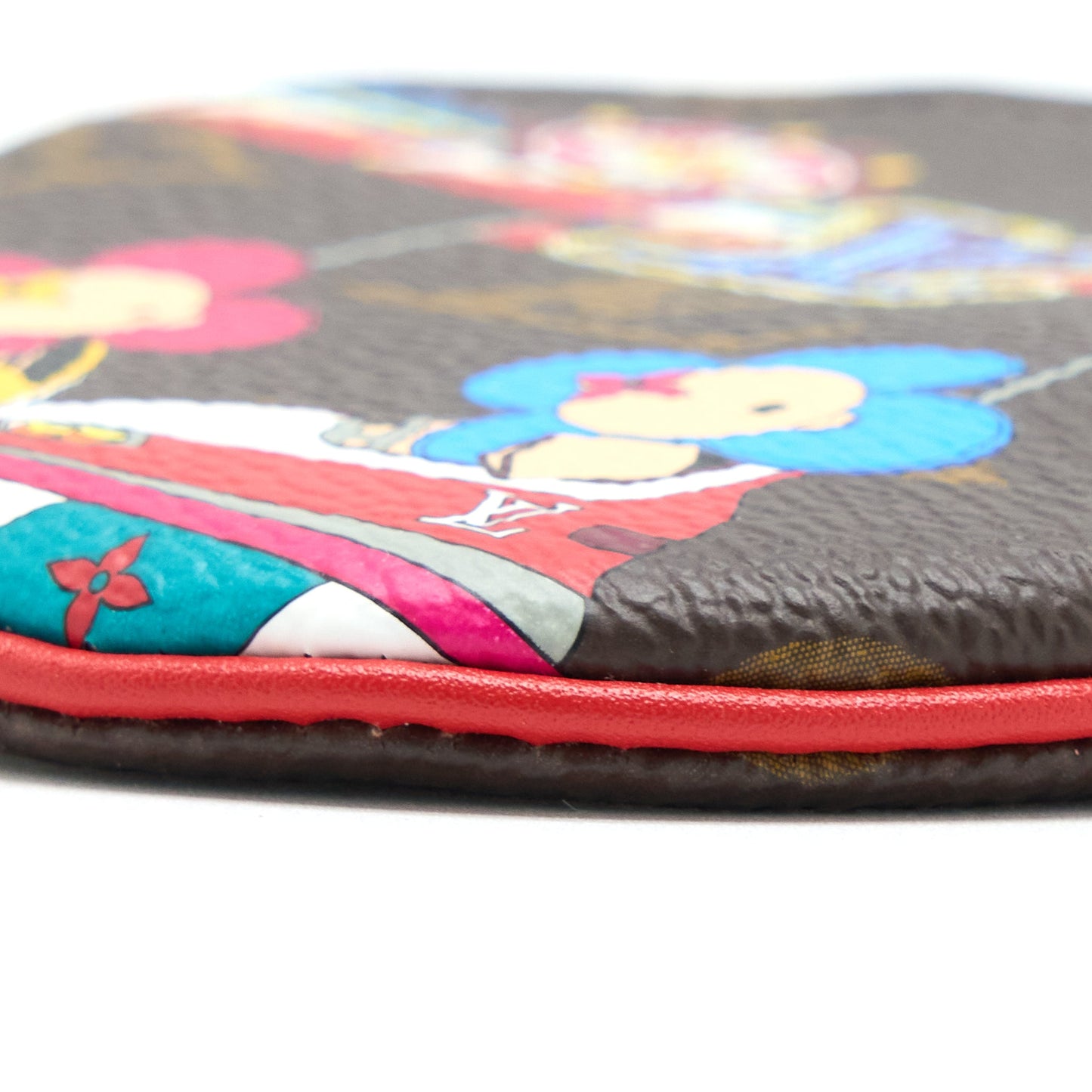 Louis Vuitton Round Coin Pouch Vivienne Bumper Car Monogram Canvas Multicolour