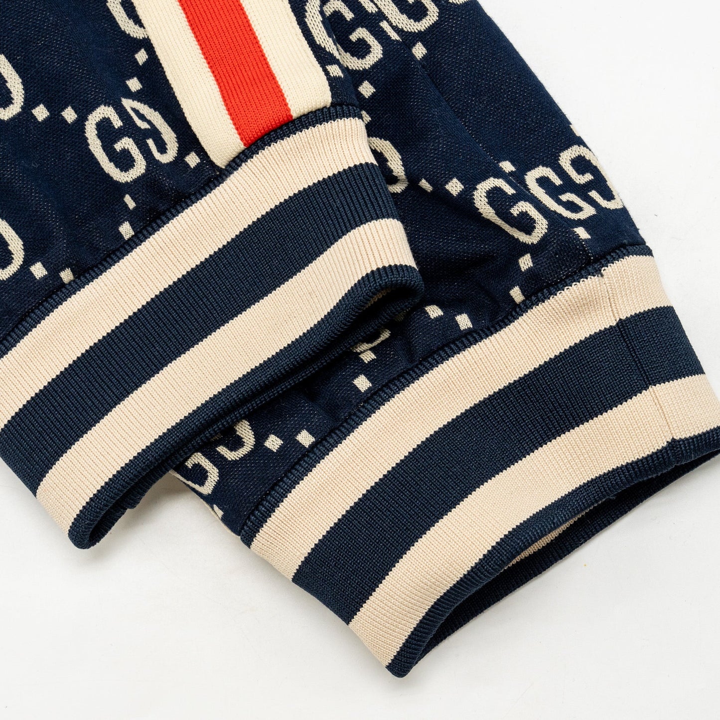 Gucci Size Jacquard Striped Track Pants Cotton Multicoloured