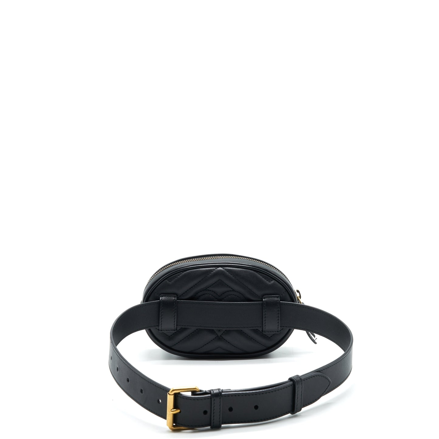 GUCCI MARMONT MATELASSE LEATHER Purse BLACK 75