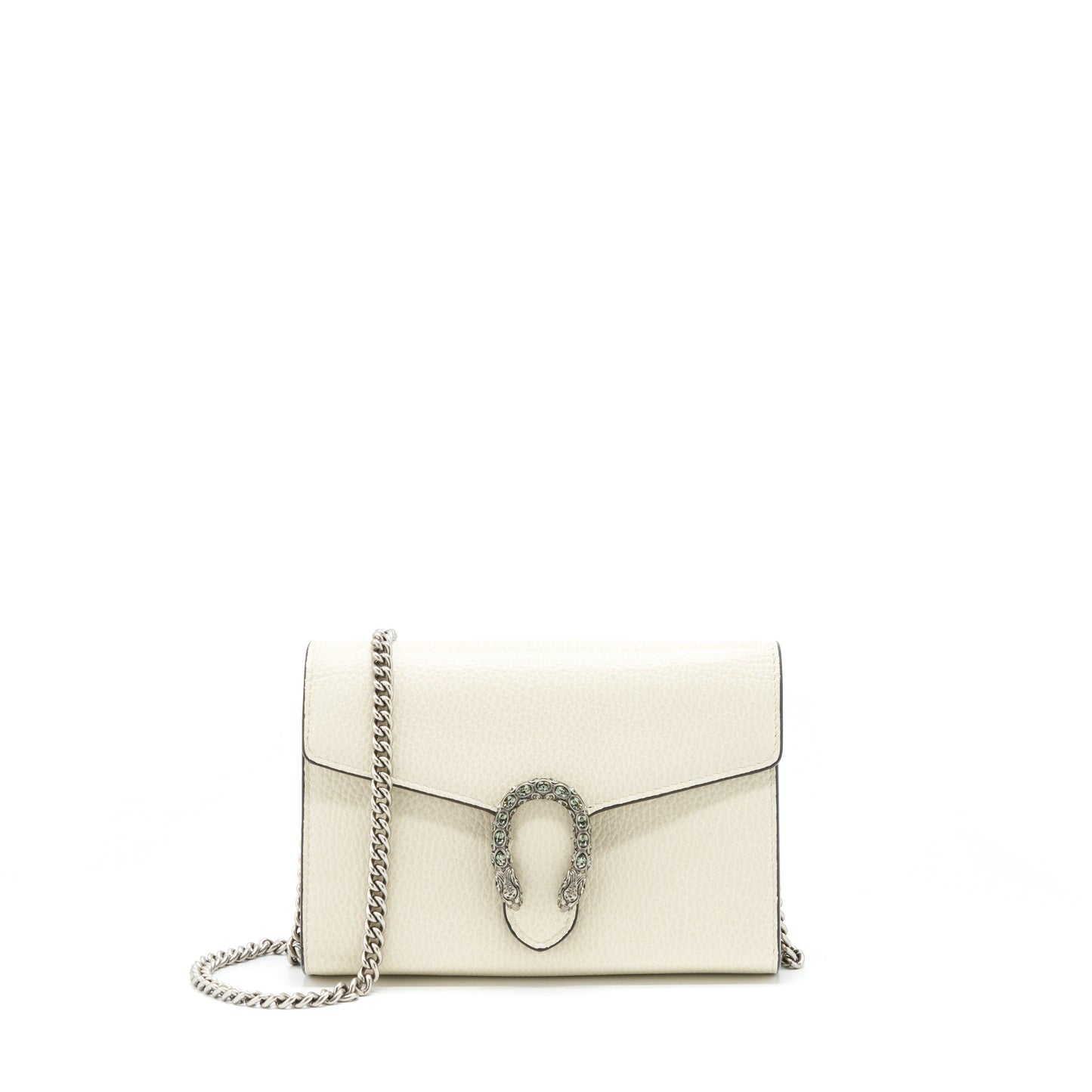 Gucci Dionysus Chain Wallet Calfskin Cream