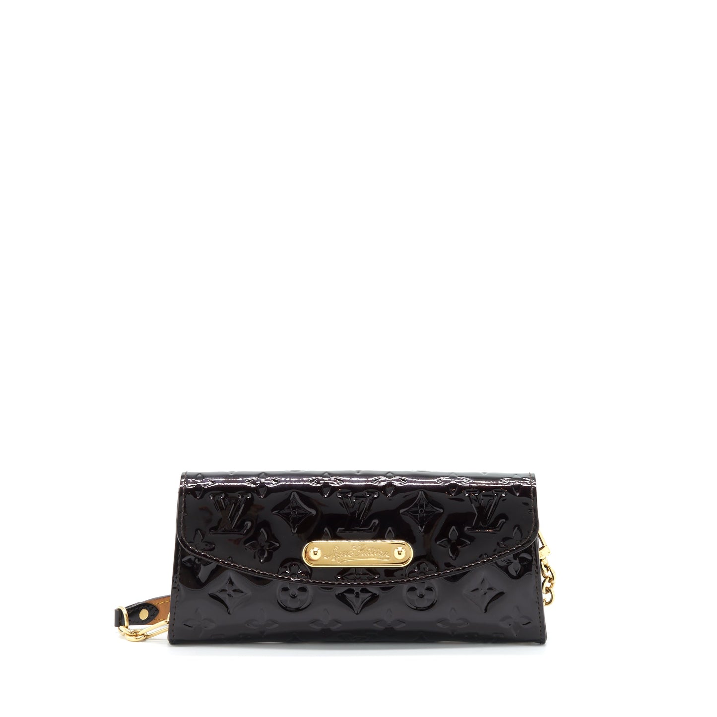 Louis Vuitton Sunset Boulevarde Mini Purse Patent Dark Red