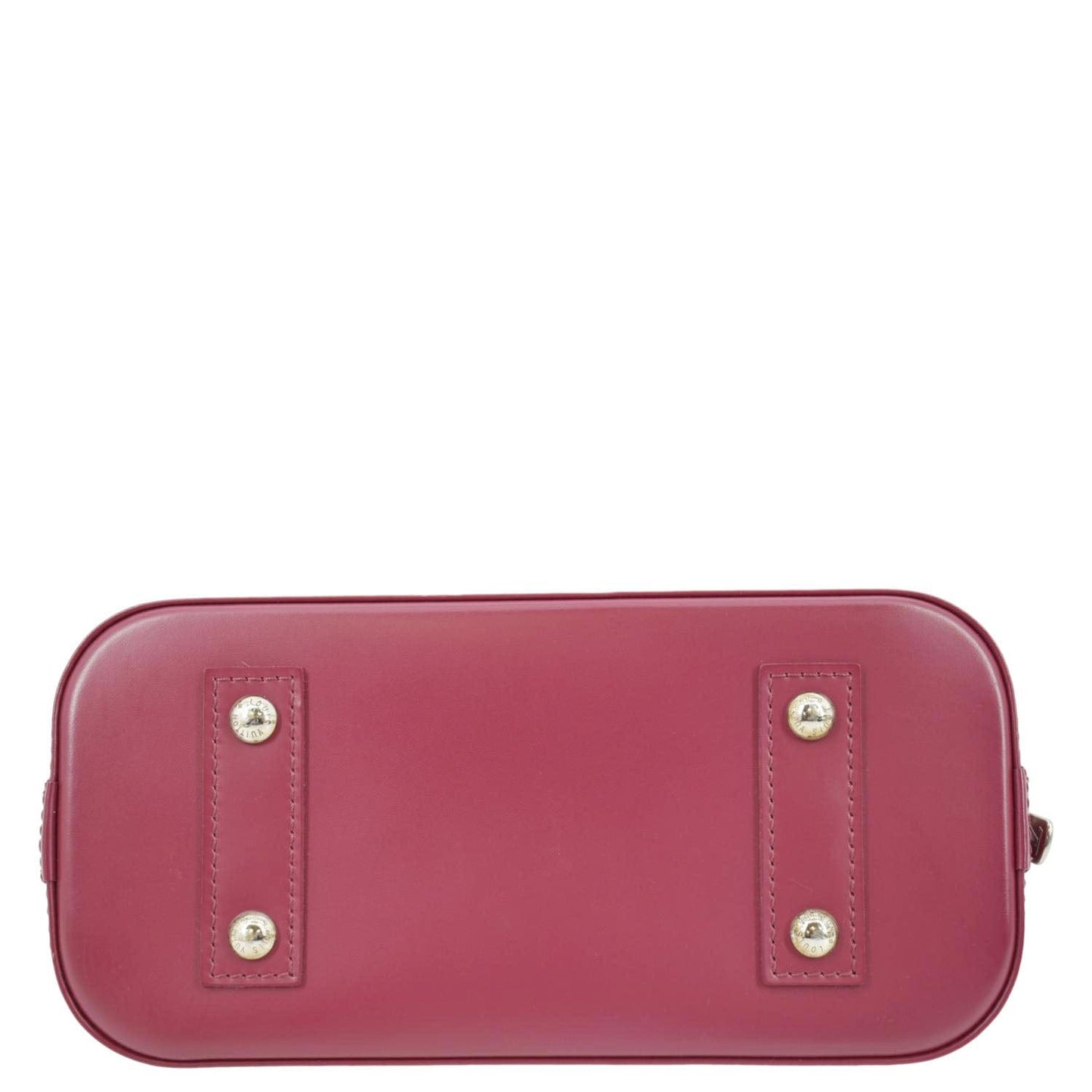 LOUIS VUITTON Alma BB Epi Leather Satchel Crossbody Bag Red