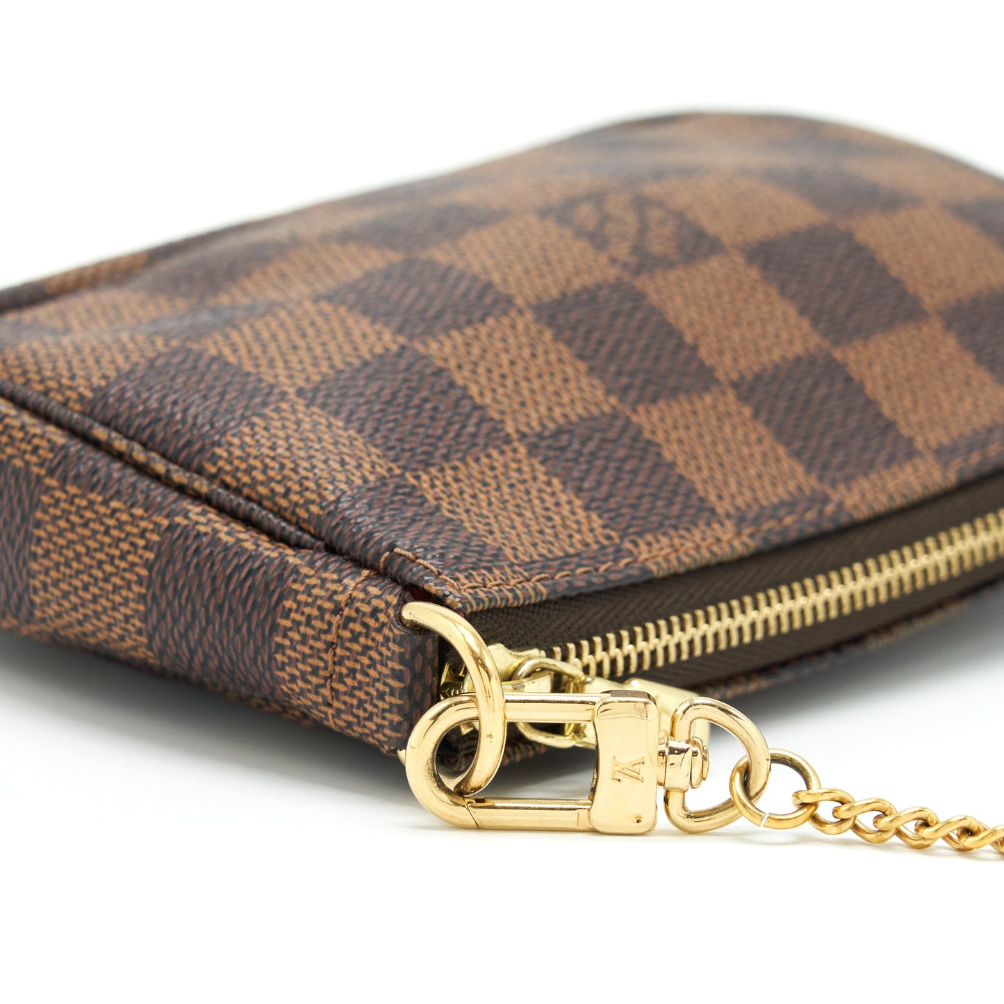 Louis Vuitton Mini Pochette Accessories Damier Ebene Canvas