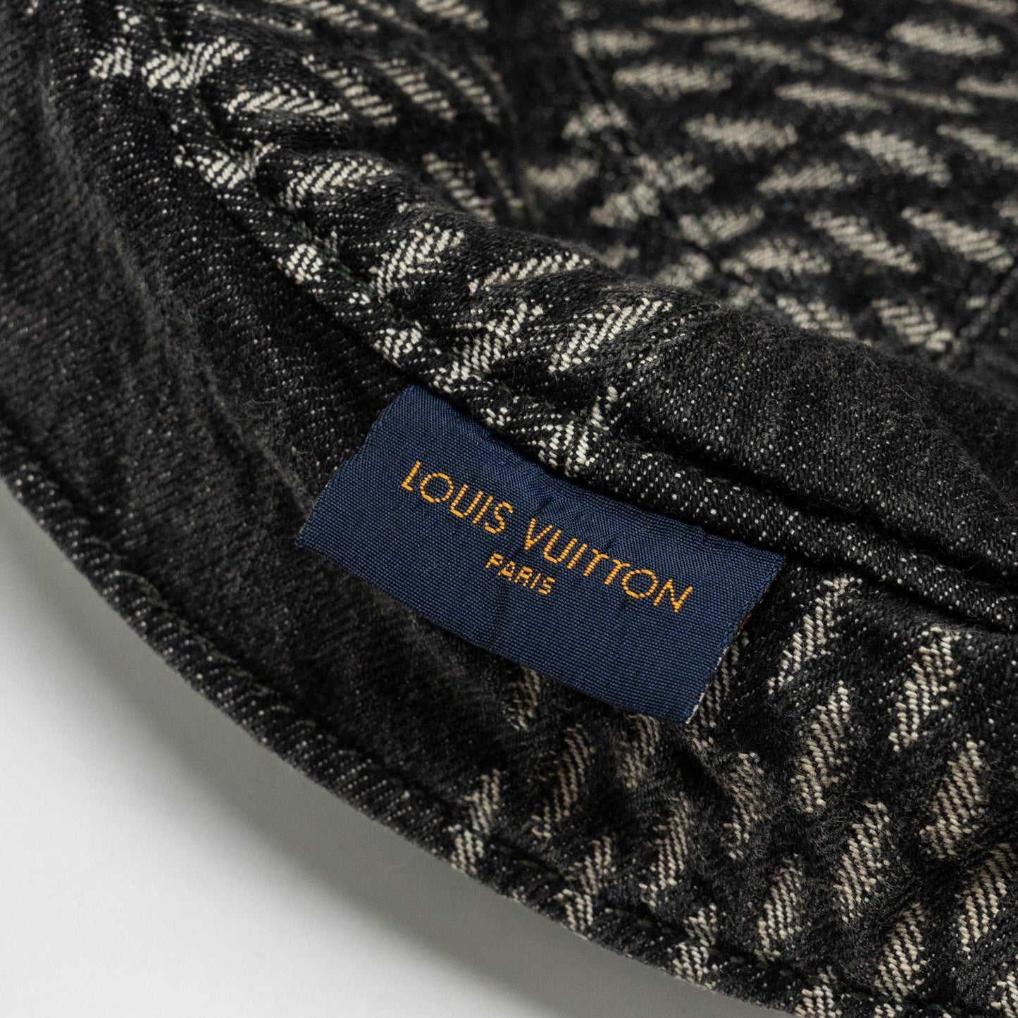 Louis Vuitton Ã Nigo Size 58 Damier Bucket Hat Denim BLACK