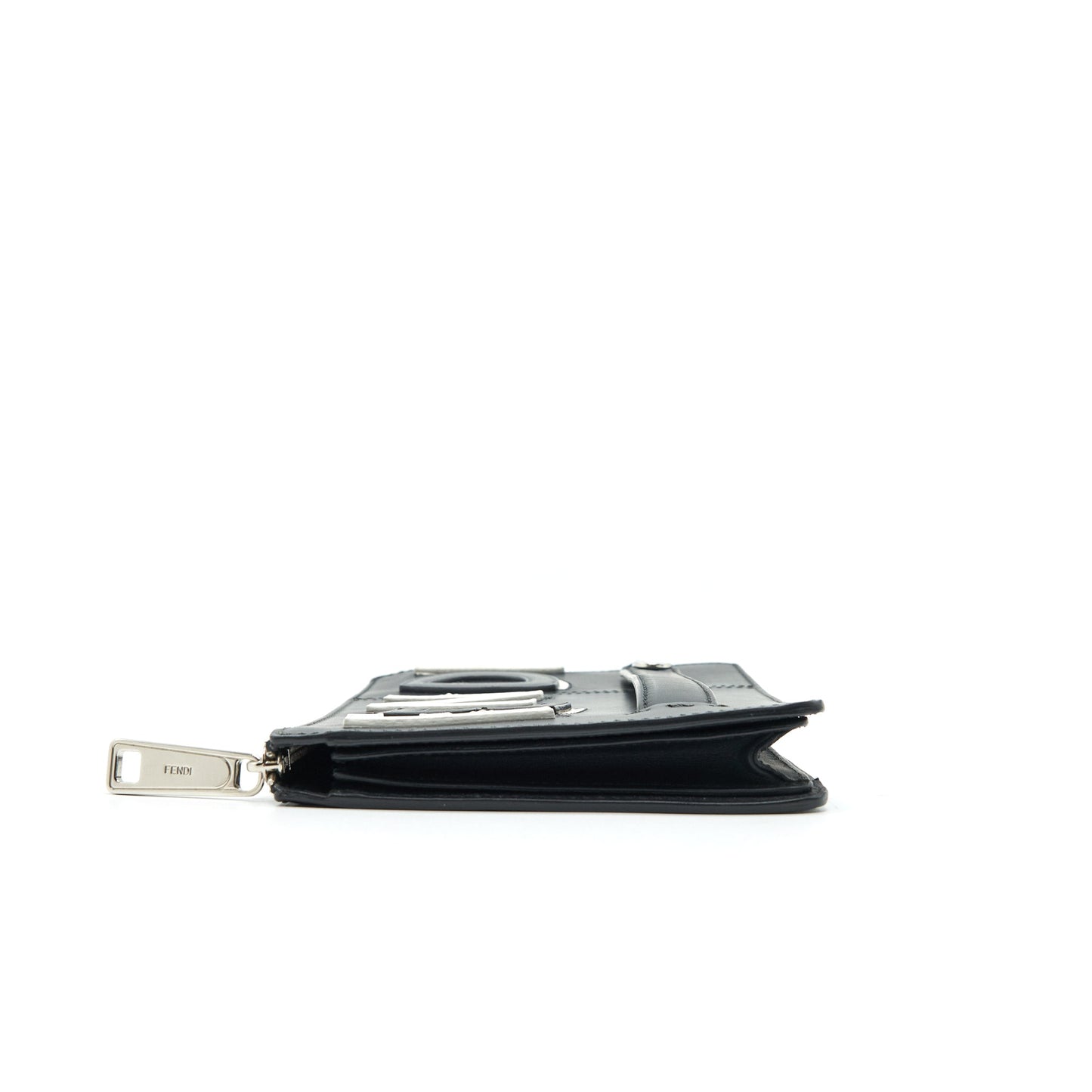 FENDI VOCABULARY 3D LEATHER POUCH INITIAL