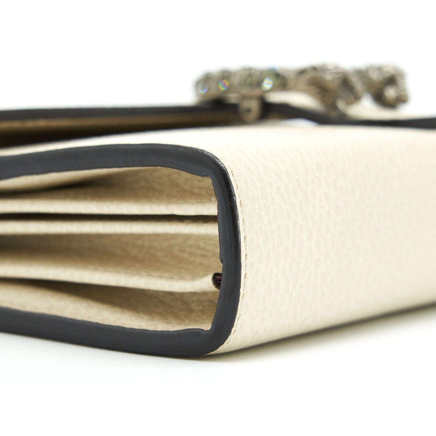 Gucci Dionysus Chain Wallet Calfskin Cream