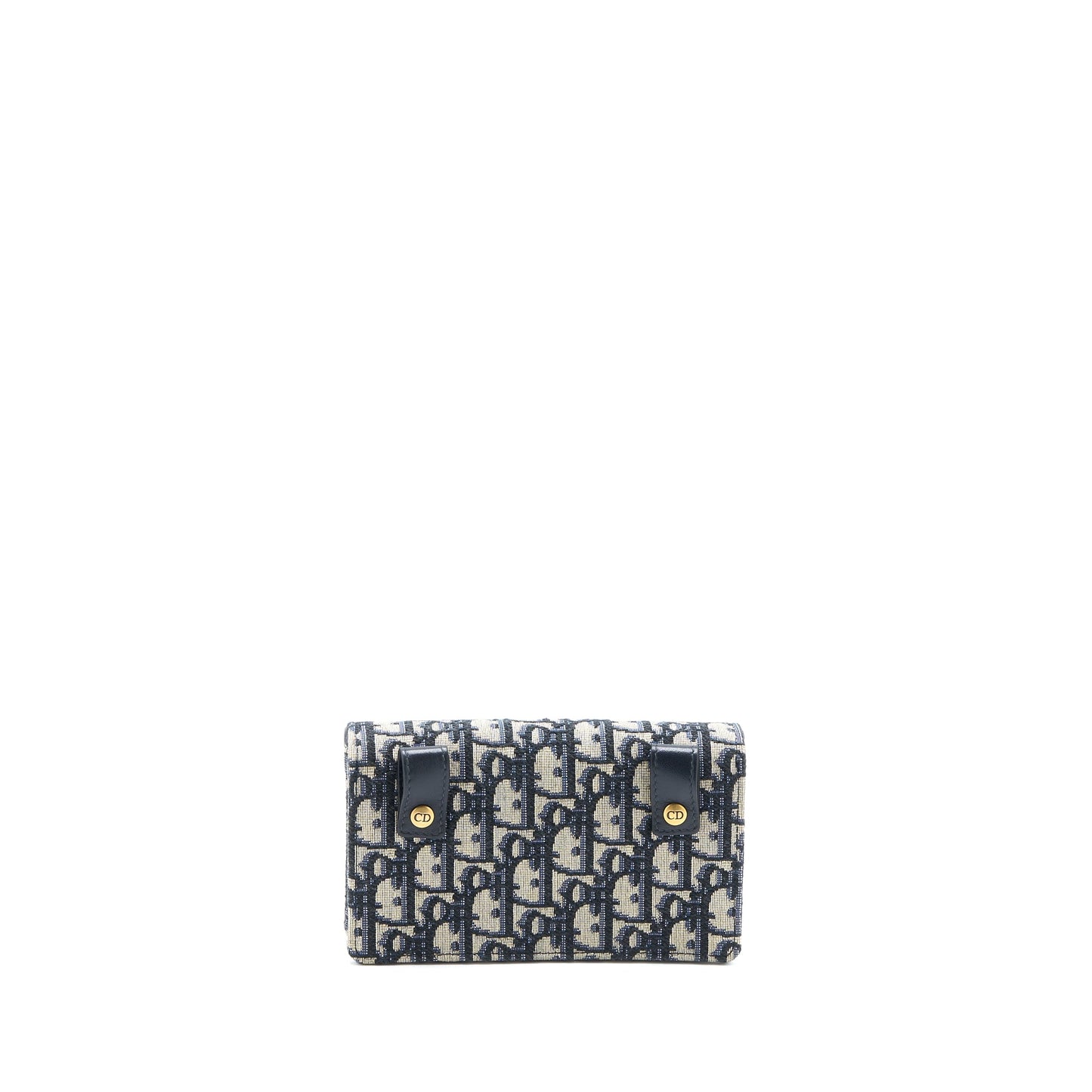Dior Saddle Belt Purse Blue Oblique Jacquard Canvas