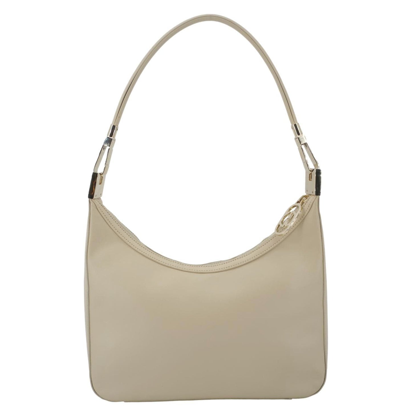 GUCCI Leather Shoulder Bag Cream 001.3812