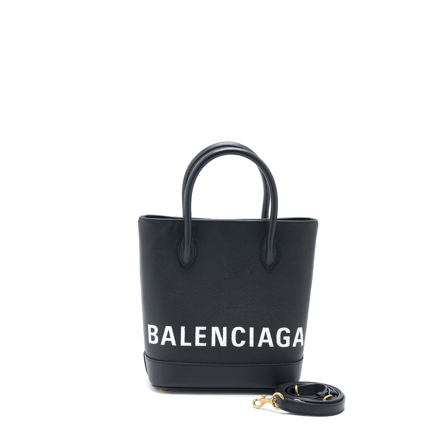 Balenciaga Tote Purse Calfskin Black