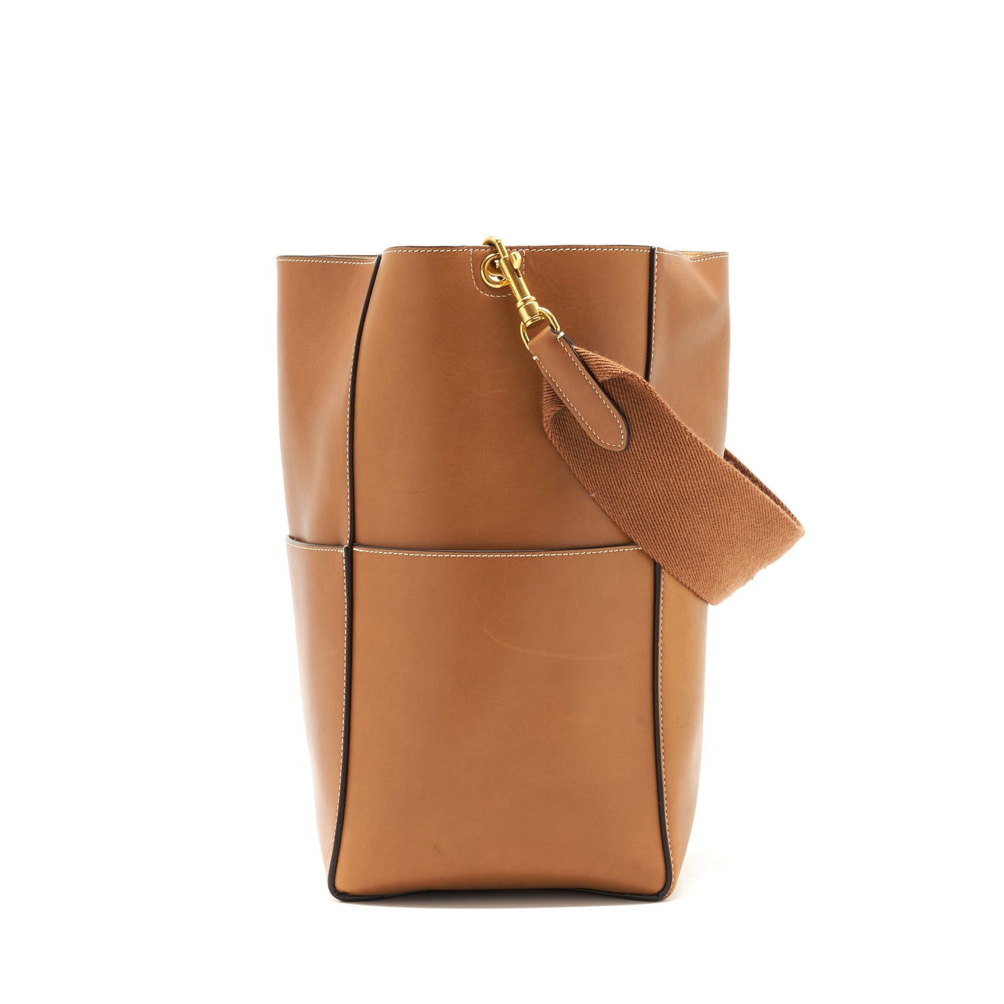 Celine Sangle Bucket Purse brown