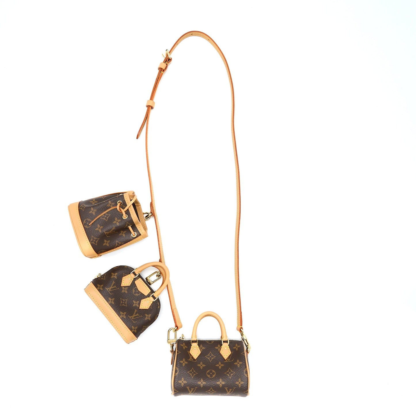 Louis Vuitton Trio Mini Icones Monogram Canvas