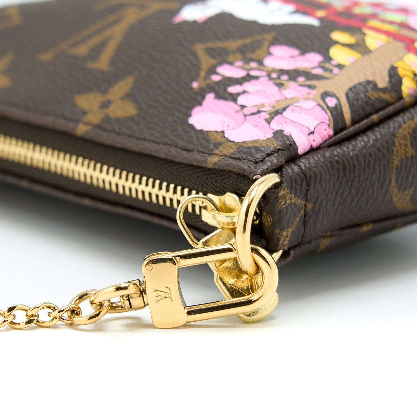 Louis Vuitton Mini Pochette Limited Edition Monogram Canvas / Pink