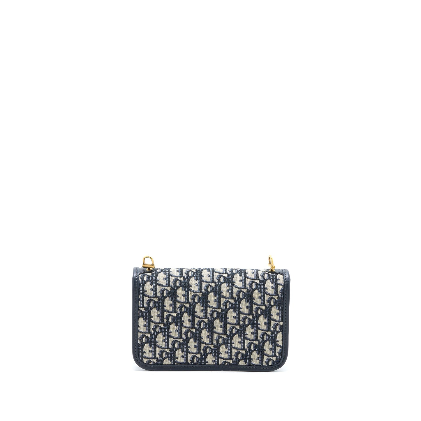 Dior Addict Flap Purse Blue Dior Oblique Jacquard