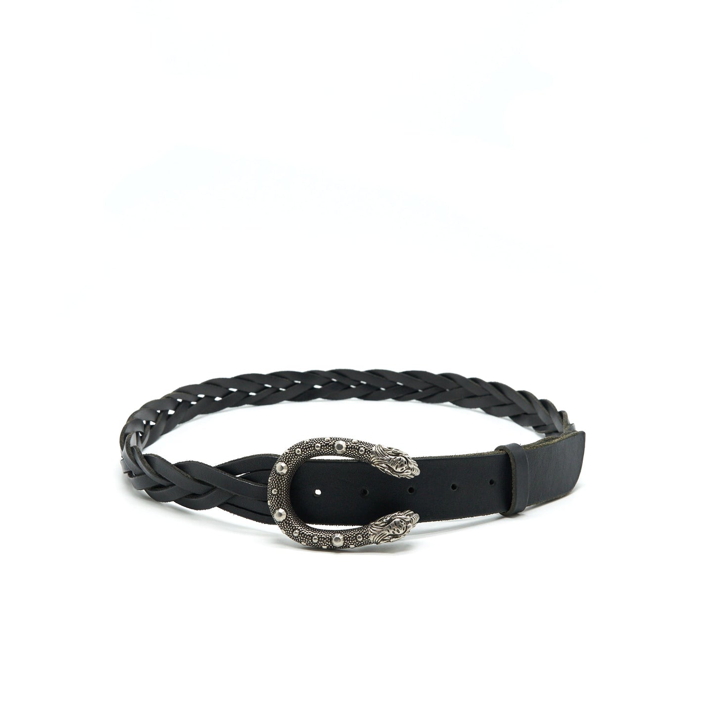 GUCCI 105cm Menâs Dionysus Leather Belt In Black