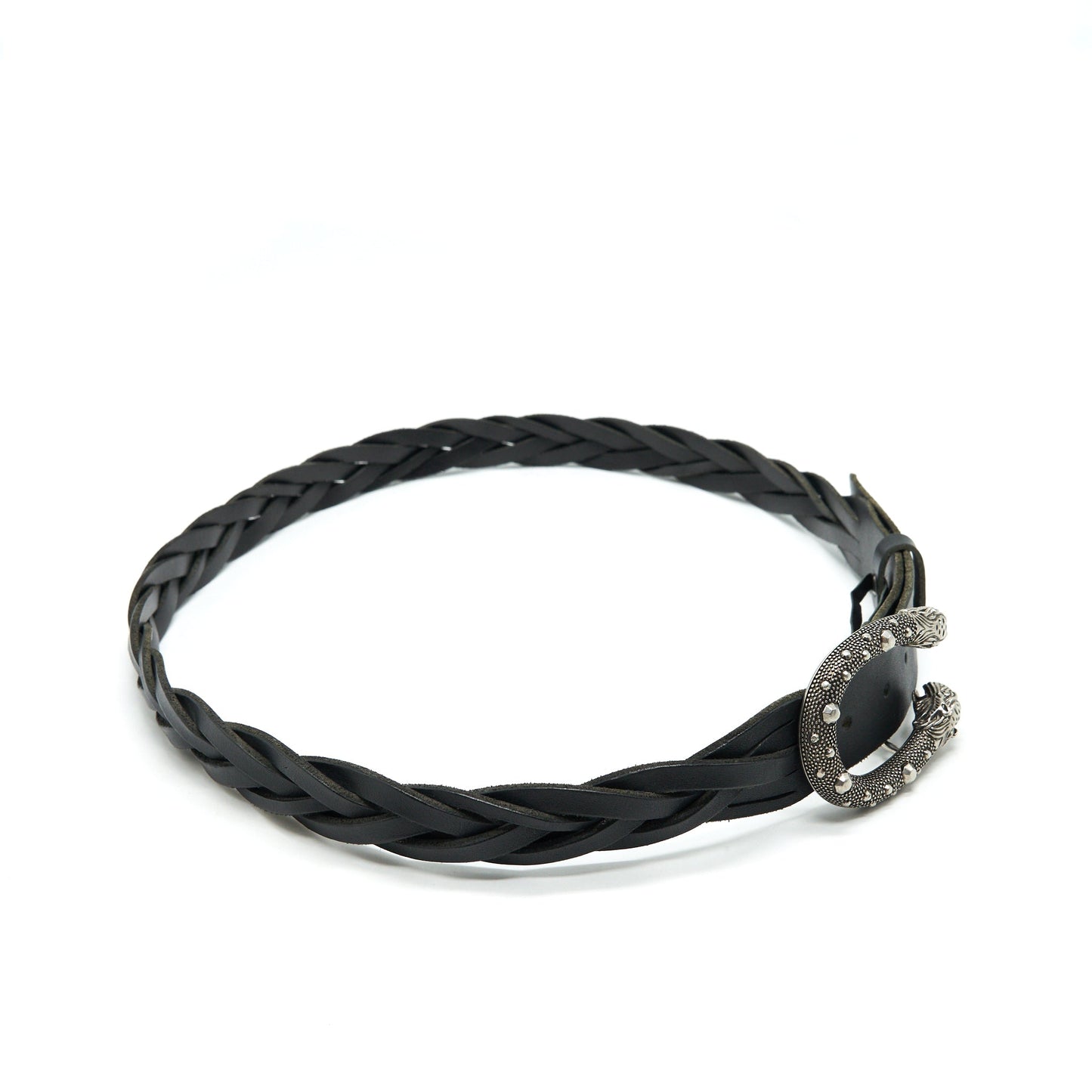GUCCI 105cm Menâs Dionysus Leather Belt In Black