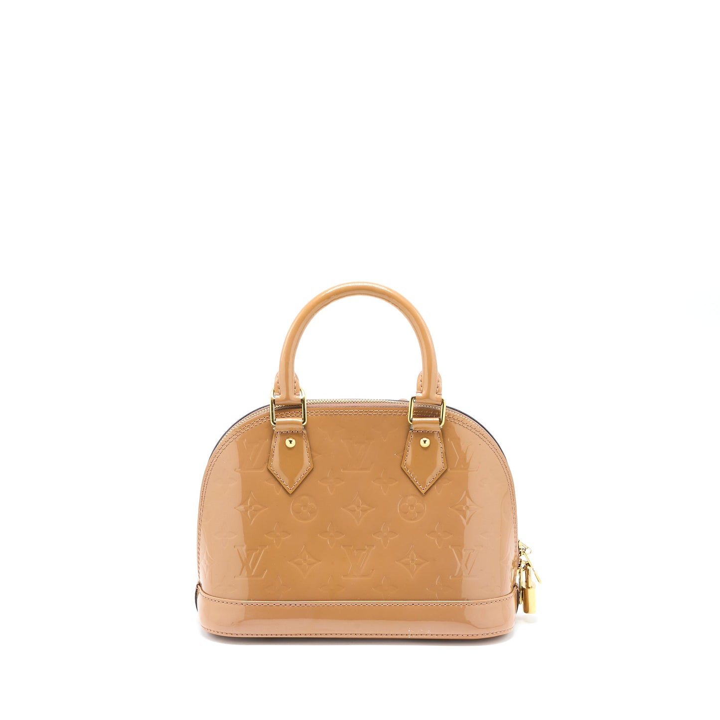 Louis Vuitton Alma Patent Dark Beige