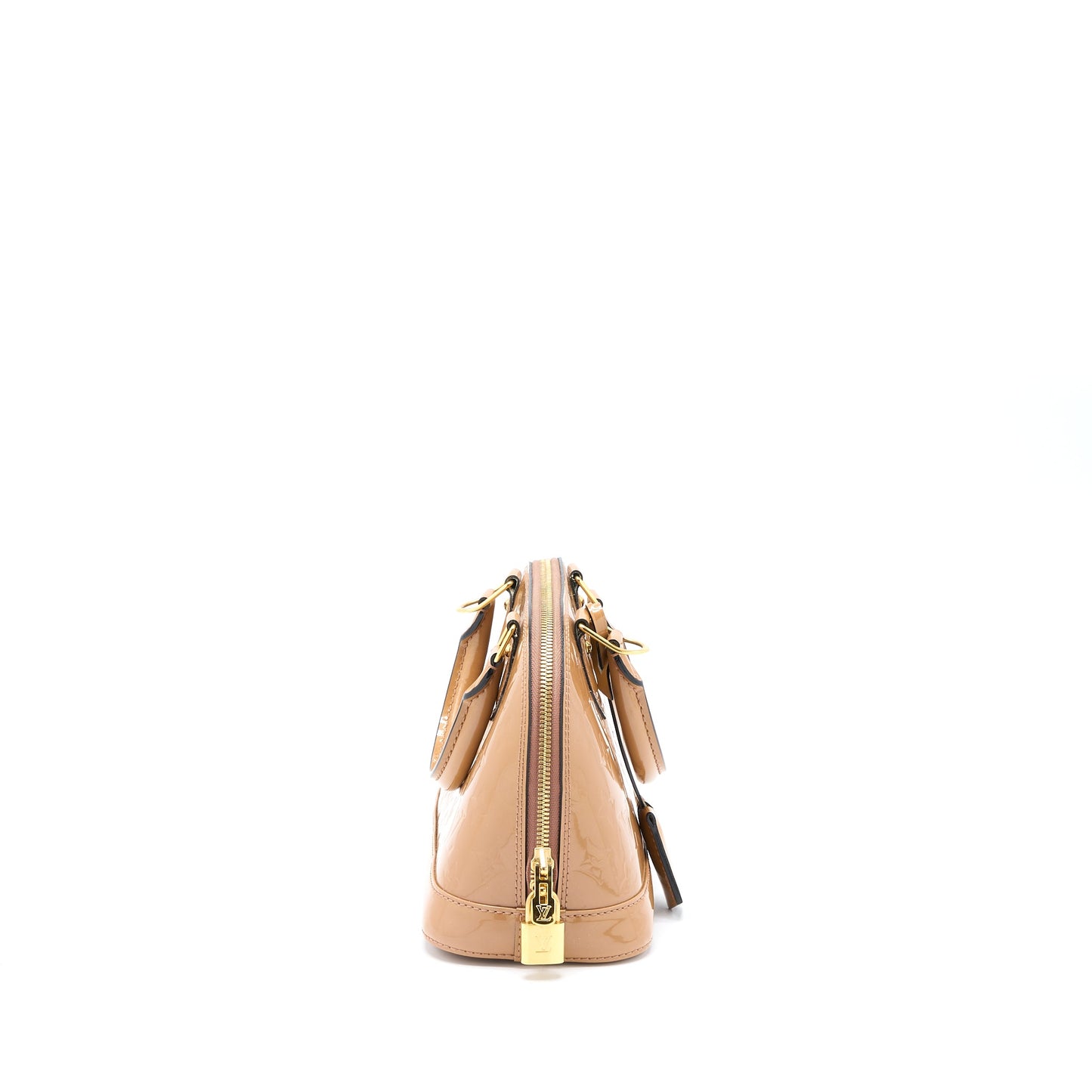 Louis Vuitton Alma Patent Dark Beige