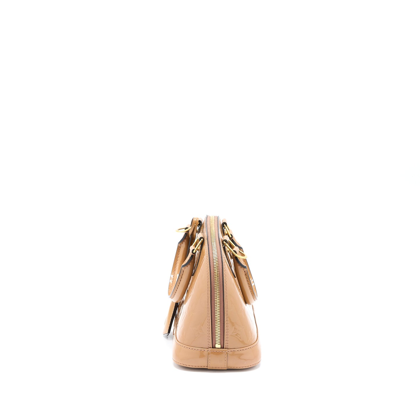 Louis Vuitton Alma Patent Dark Beige