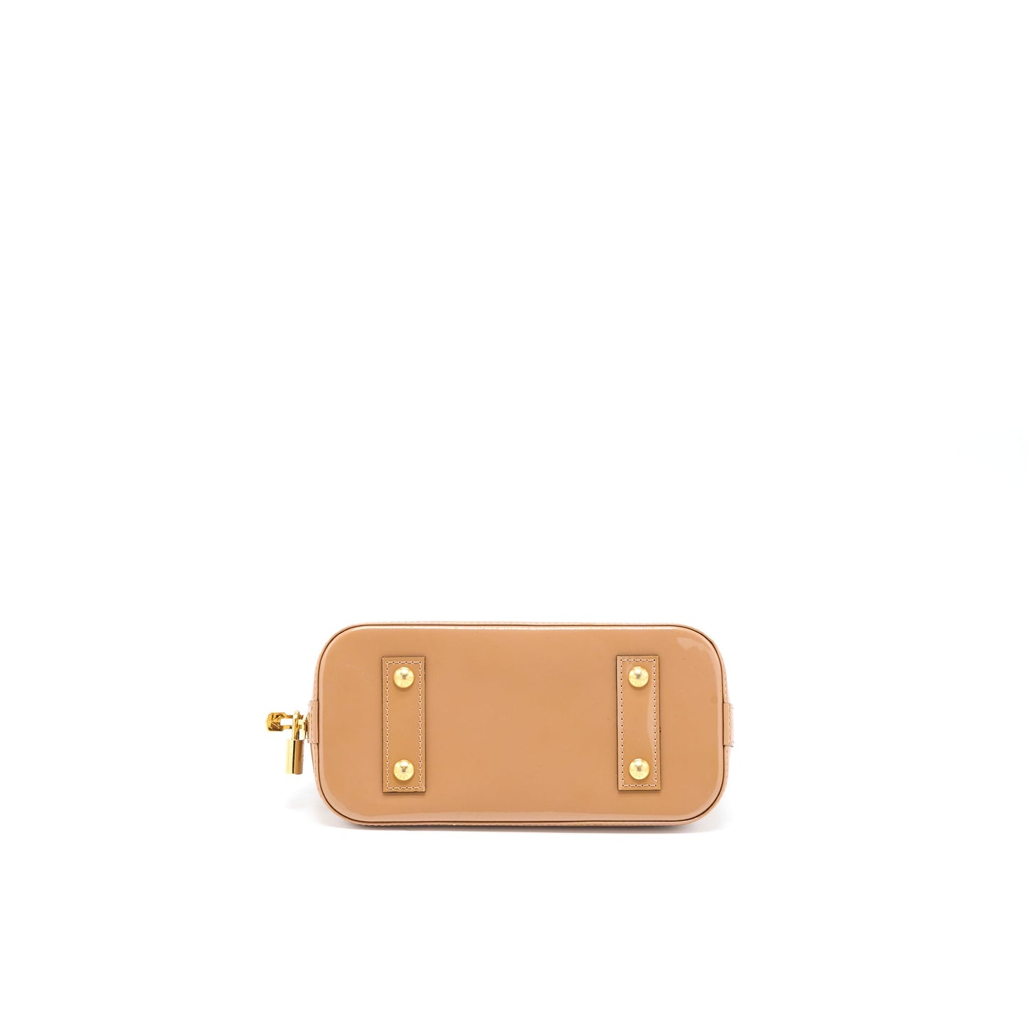 Louis Vuitton Alma Patent Dark Beige