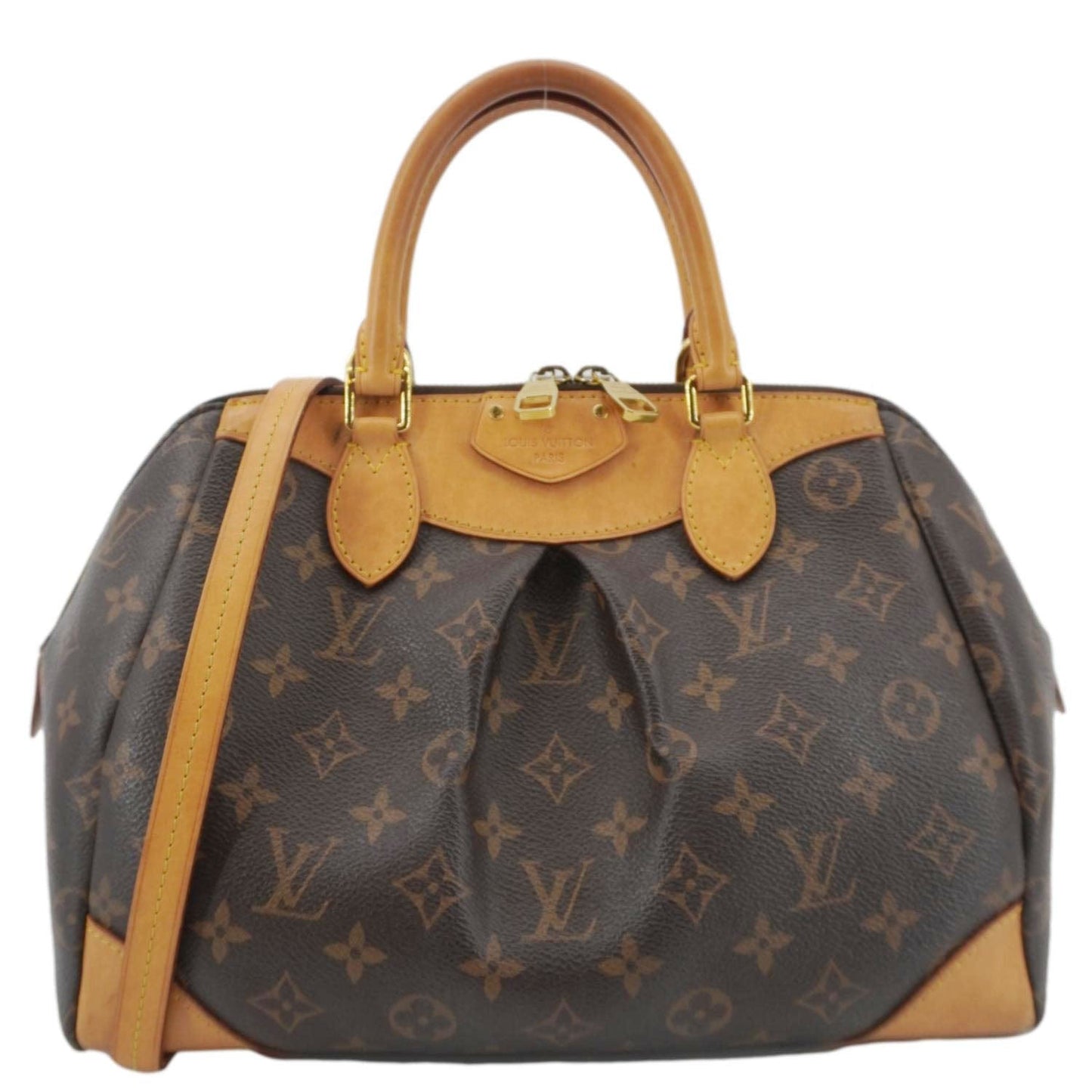 LOUIS VUITTON Segur Monogram Canvas Crossbody Bag Brown
