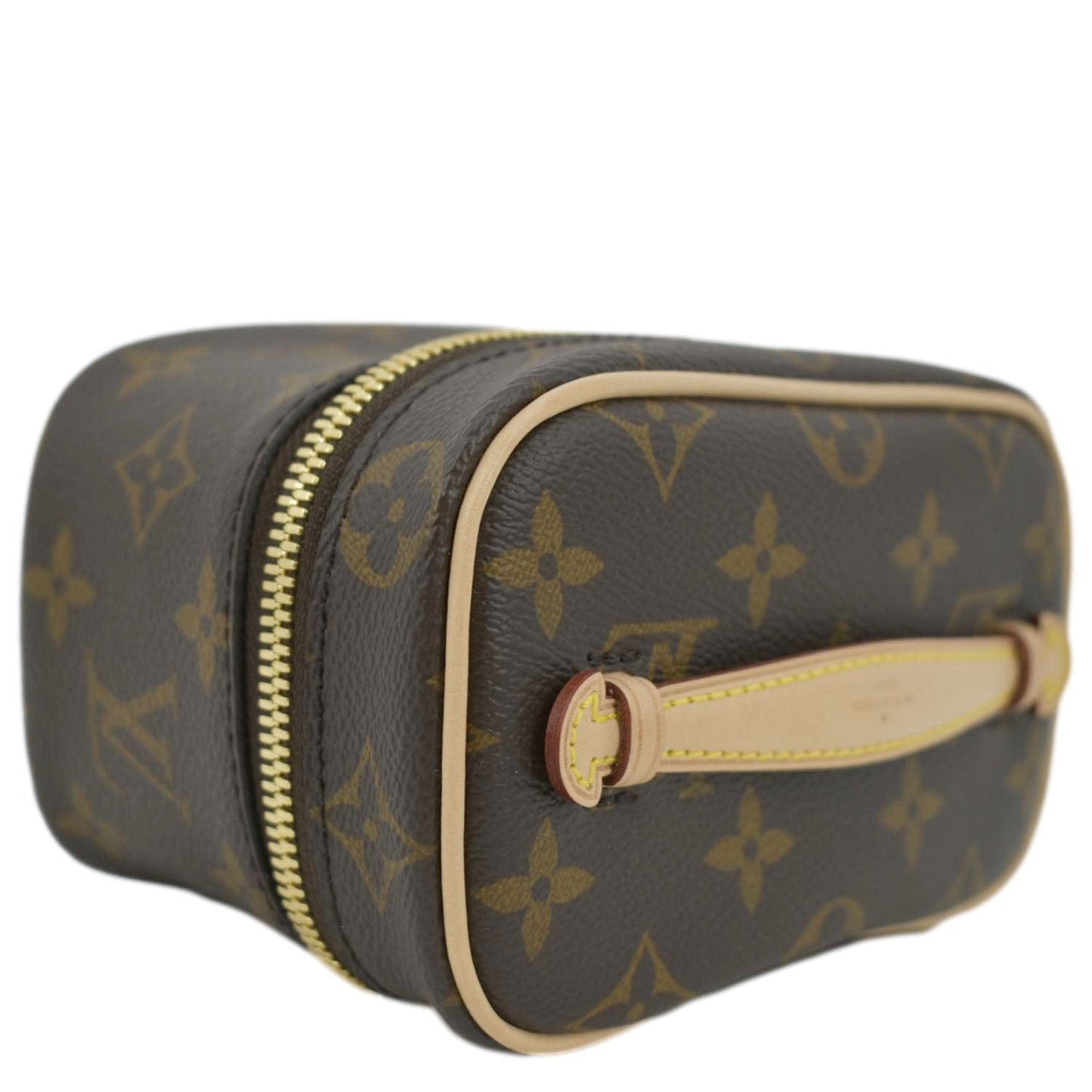 LOUIS VUITTON Nice Nano Monogram Canvas Toiletry Pouch Brown