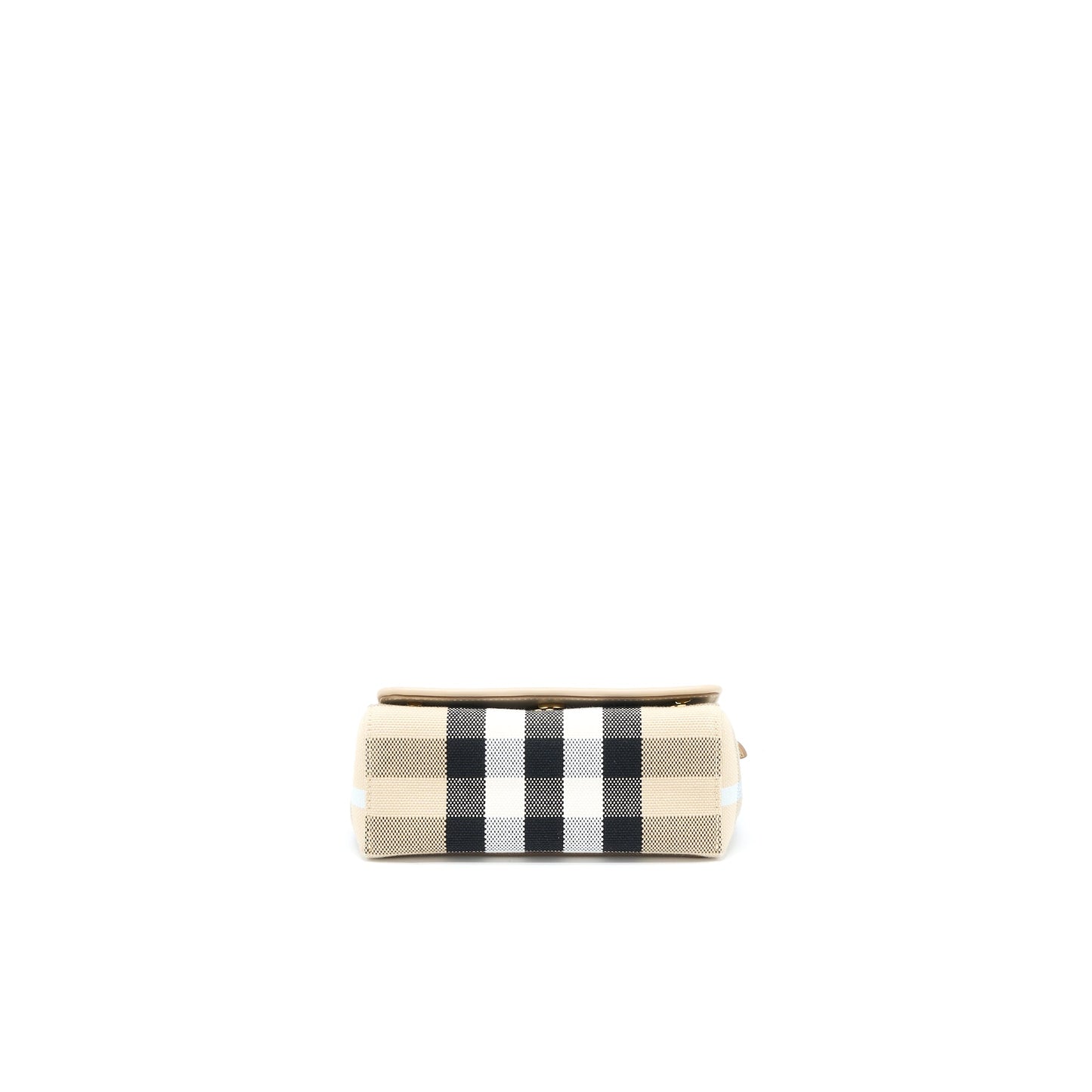 Burberry Hackberry Crossbody Purse Canvas Soft Fawn