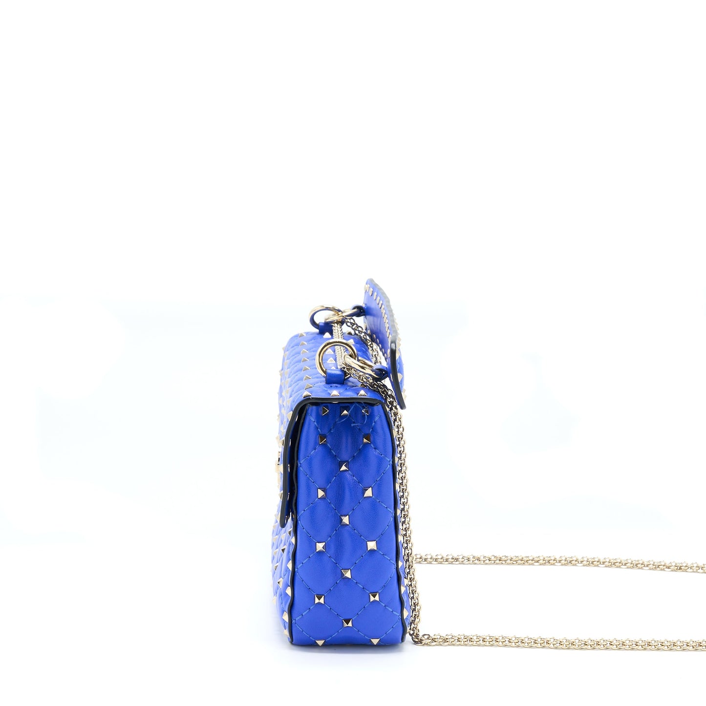 Valentino Garavani Medium Rockstud Spike Mini Purse Blue