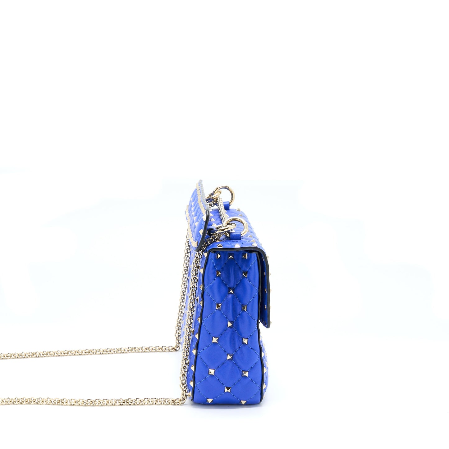 Valentino Garavani Medium Rockstud Spike Mini Purse Blue