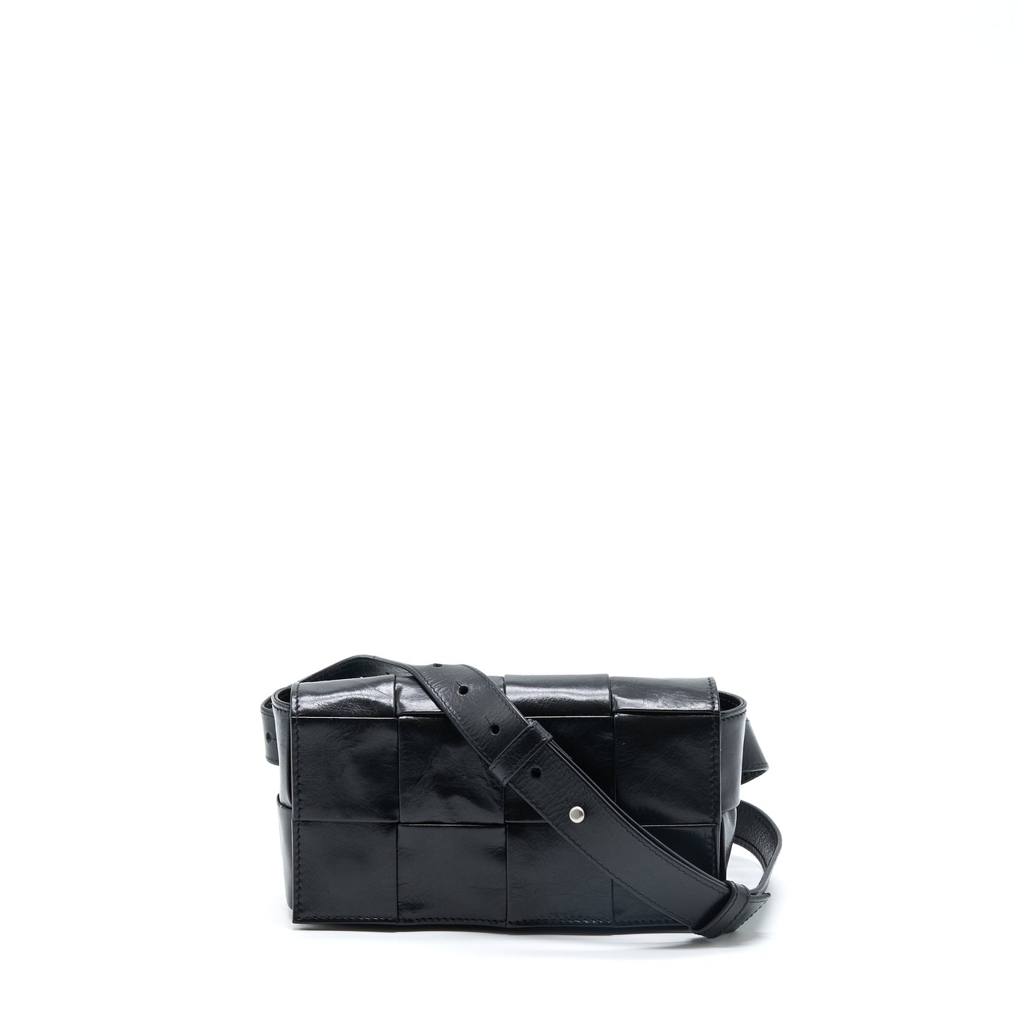 Bottega Veneta Cassette Belt Purse Calfskin Black