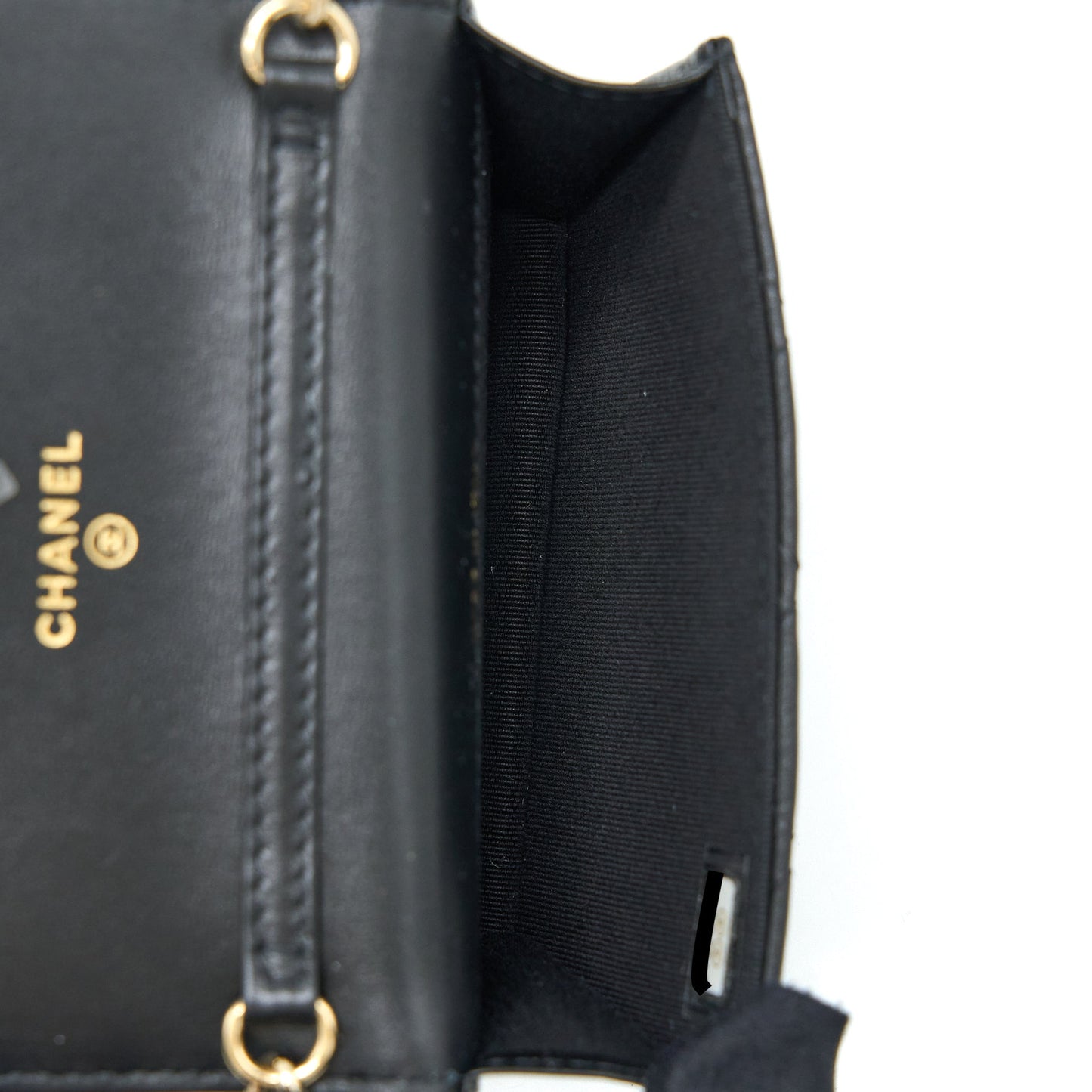 Chanel Mini Bag with Giant Pearl Chain Lambskin Black LGHW