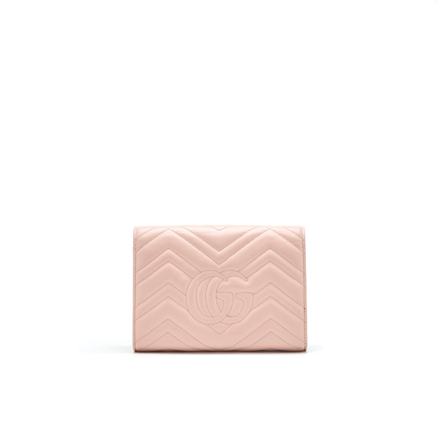 Gucci Marmont Matelasse Mini Purse Pink