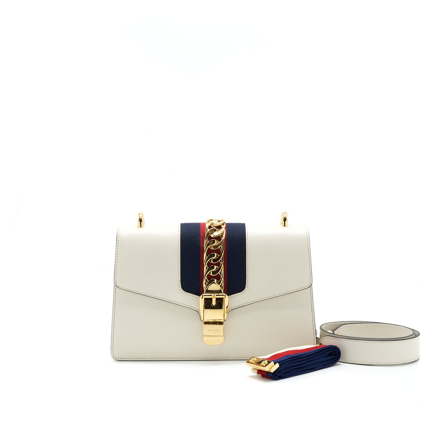 GUCCI SMALL SYLVIE Purse WHITE