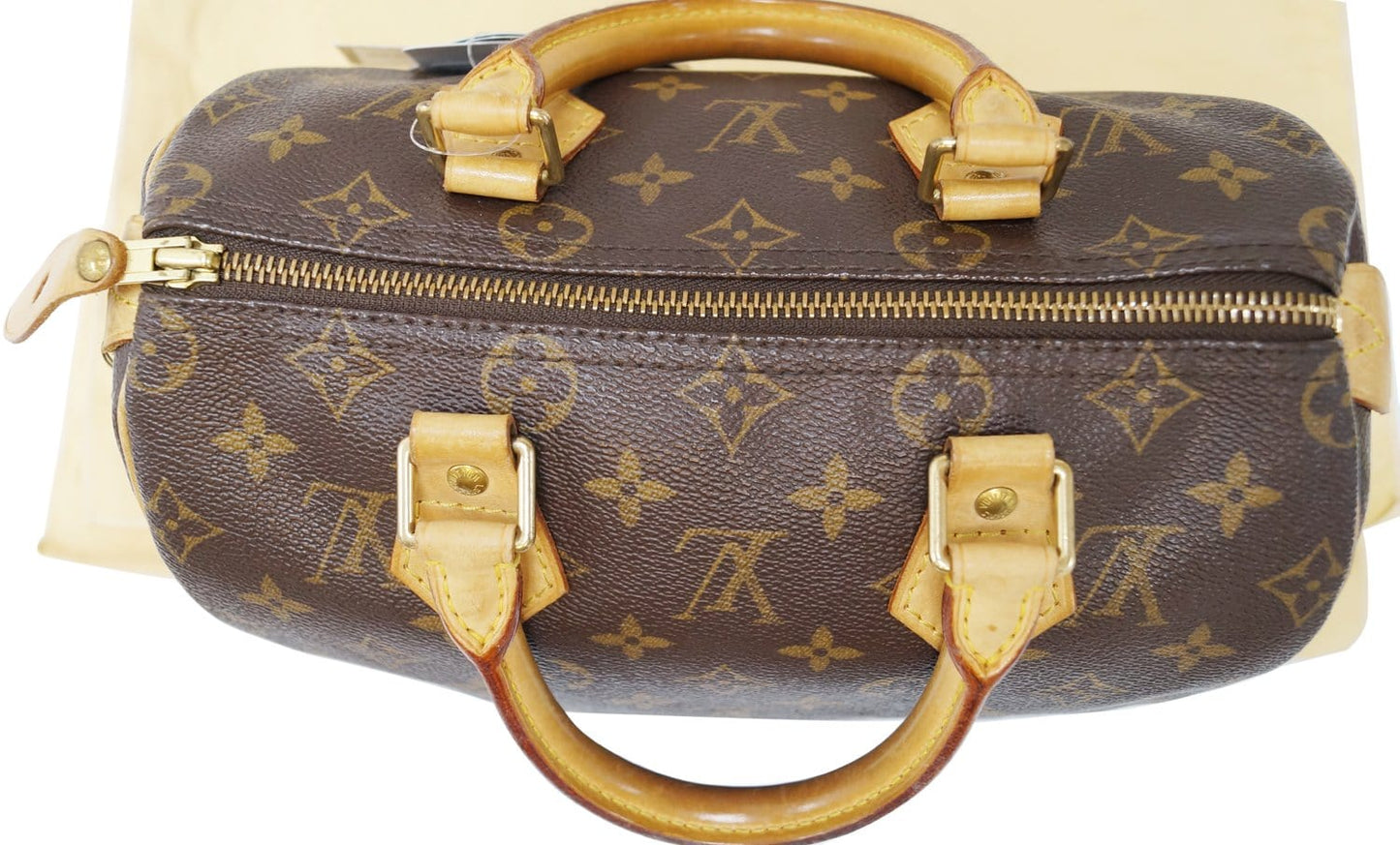 LOUIS VUITTON Monogram Canvas Speedy 25 Satchel Handbag