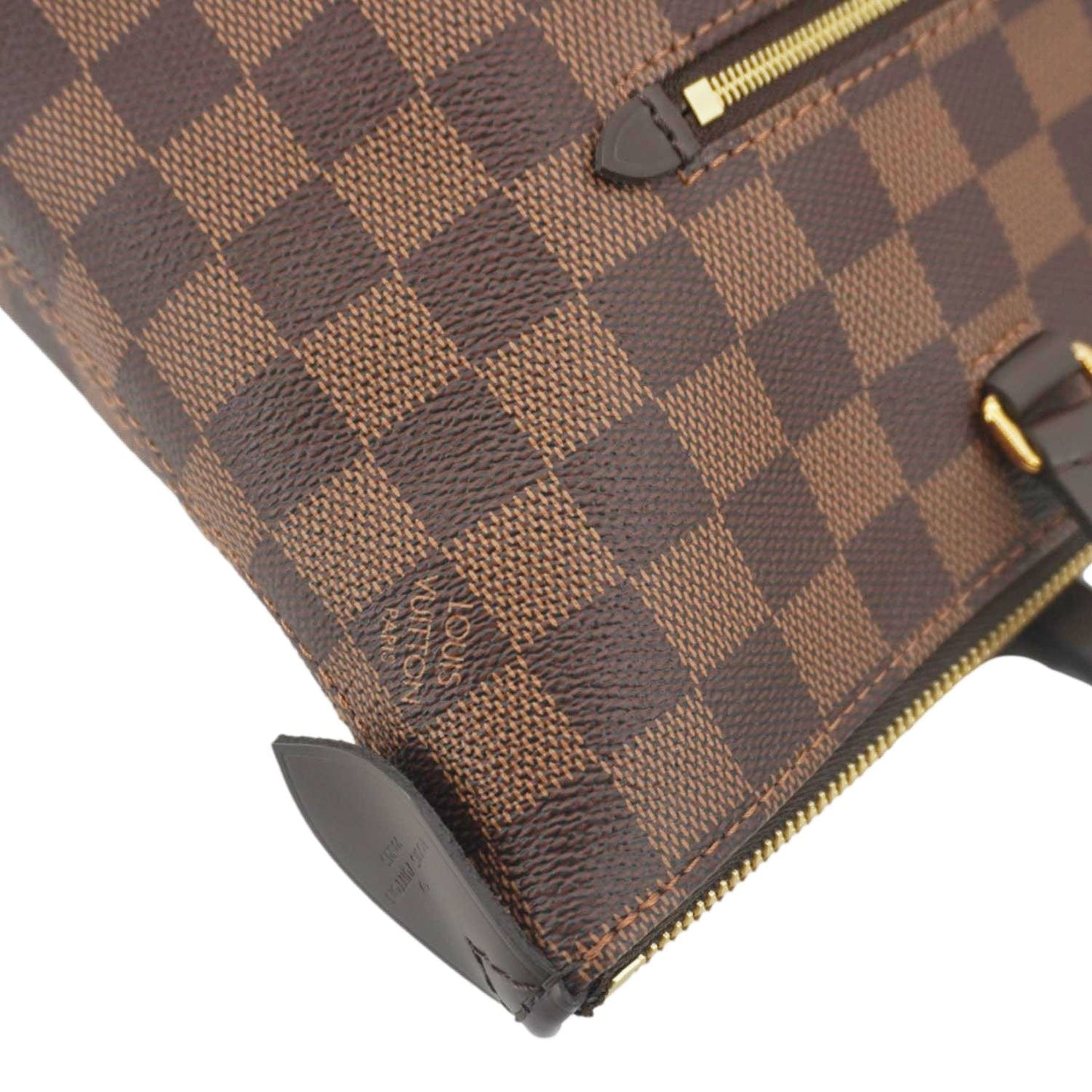 LOUIS VUITTON Iena MM Damier Ebene Shoulder Bag Brown